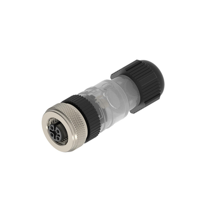 Lumberg Automation Industrial Circular Connector, 4 Contacts, Cable, M12 Connector, Socket, Female, IP67, RKC Series