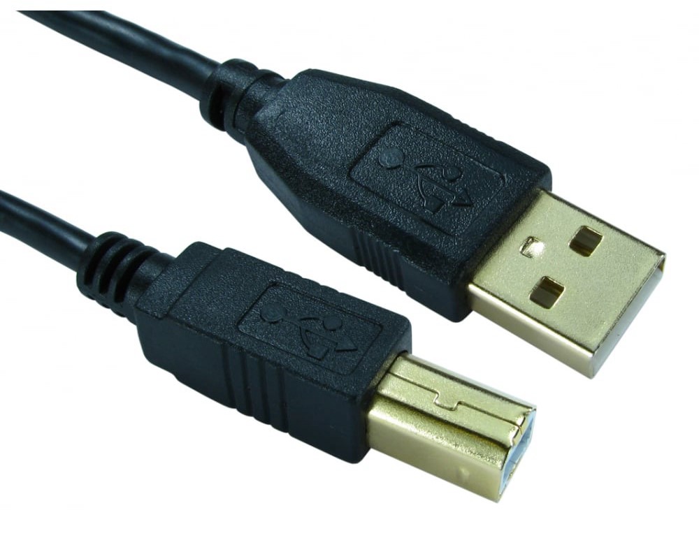 RS PRO USB 2.0, Male USB A to Male USB B, 480Mbps, 1.8m