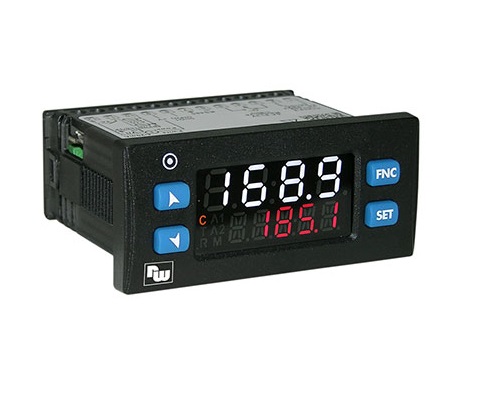 Wachendorff UR3274 Panel Mount PID Temperature Controller, 35 x 77mm 2 Input, 3 Output Relay, SSR, 24 V → 230 V Supply