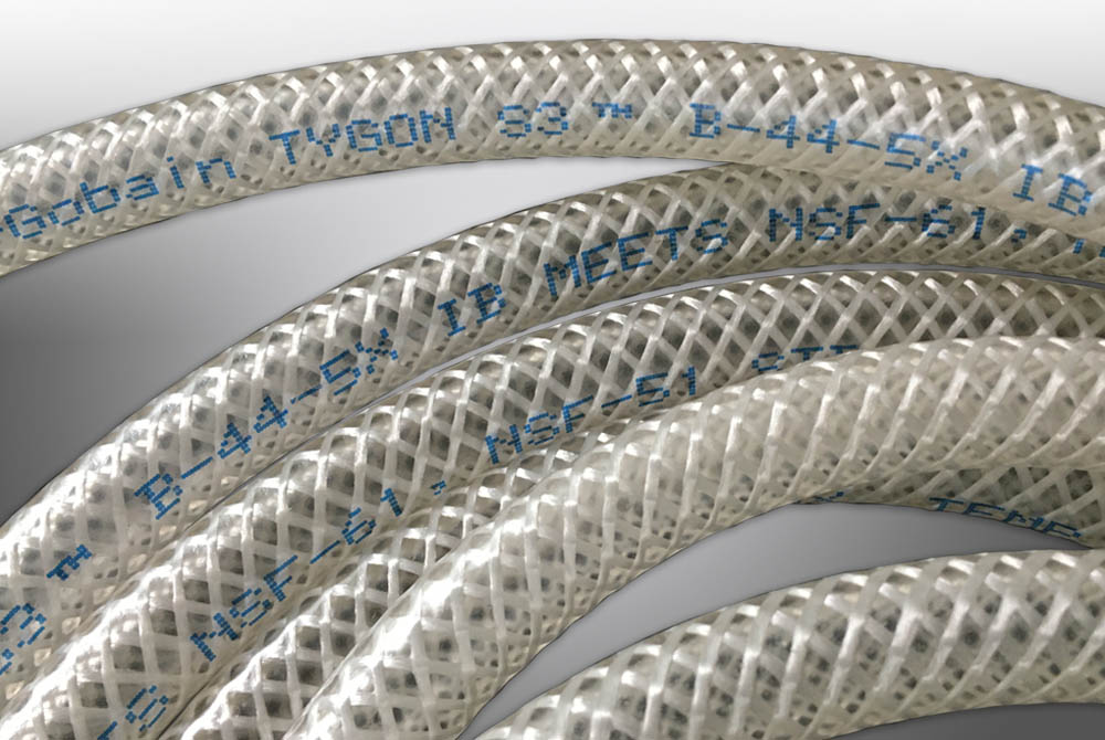 Saint Gobain Tygon® B-44-5X IB PVC, Process Tubing, 6.4mm ID, 11.1mm OD, Clear, 15m