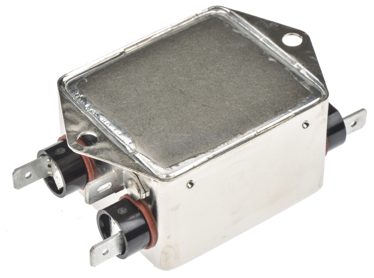 TE Connectivity, Corcom SB 10A 250 V ac 50Hz, Flange Mount RFI Filter, Fast-On, Single Phase