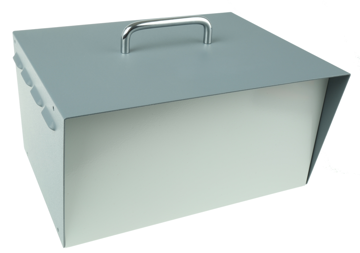 Hammond 518 Grey Steel Instrument Case, 197 x 298 x 159mm