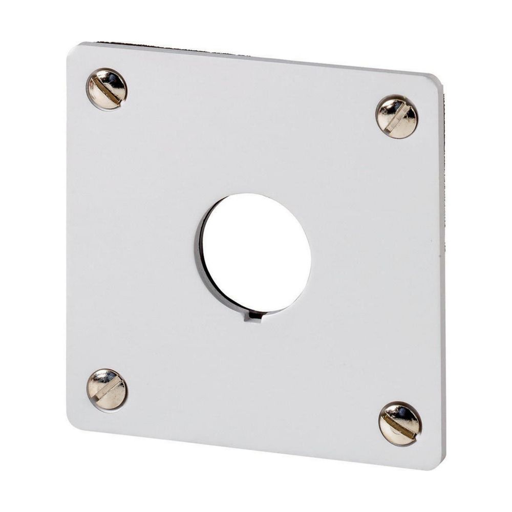 Eaton Brushed Aluminium RMQ Titan M22 Push Button Enclosure - 1 Hole 22mm Diameter
