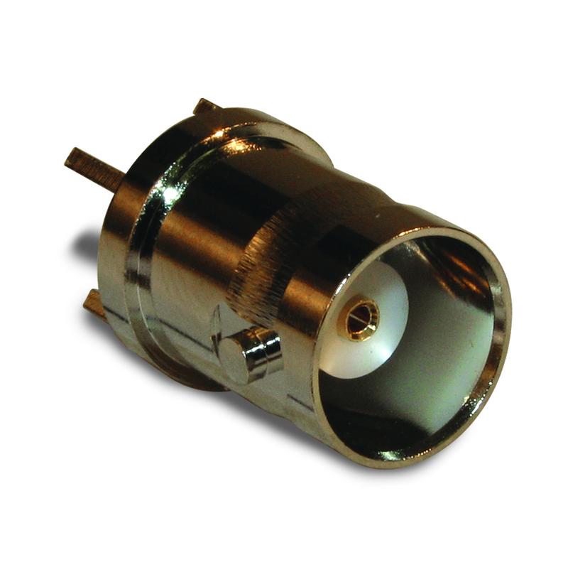 Amphenol RF 112404 Series, Jack Through Hole BNC Connector, 50Ω, Solder Cup Termination, Straight Body
