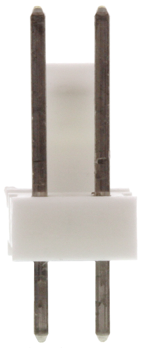 TE Connectivity MTA-100 Series Straight Through Hole Pin Header, 2 Contact(s), 2.54 mm Pitch, 1 Row, Unshrouded