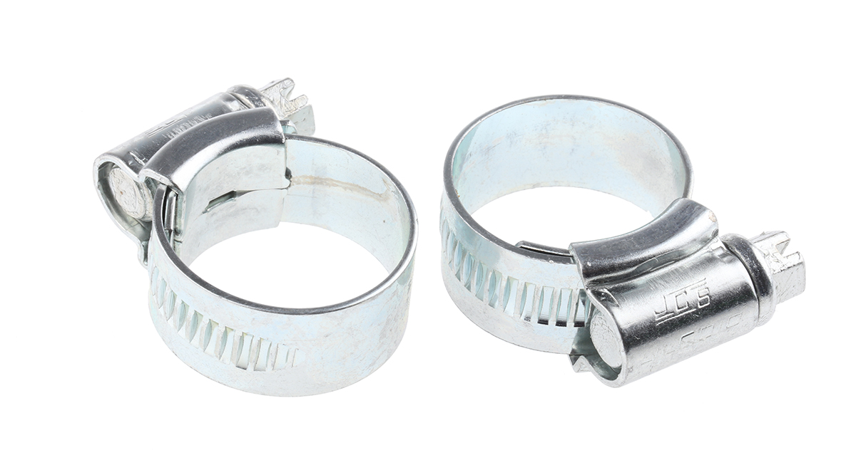 HI-GRIP Steel Slotted Hex Worm Drive, 13mm Band Width, 14 → 22mm ID