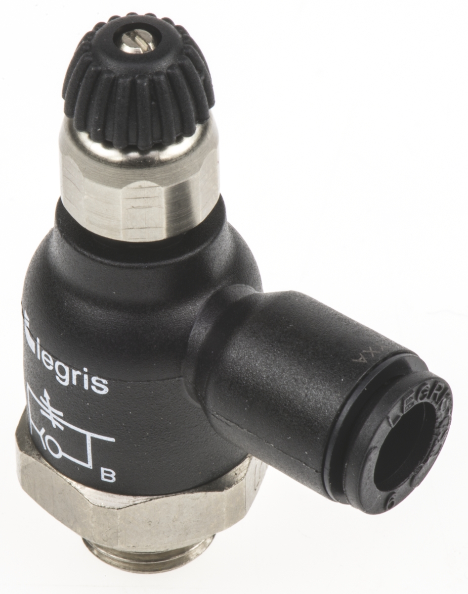 Legris 7061 Series Tube Flow Regulator, 6mm Tube Inlet Port