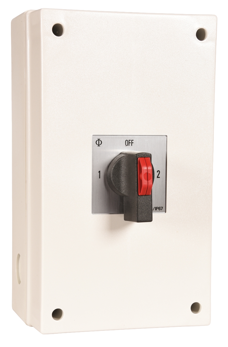 Kraus & Naimer 2P Pole Isolator Switch - 100A Maximum Current, 10kW Power Rating, IP66, IP67