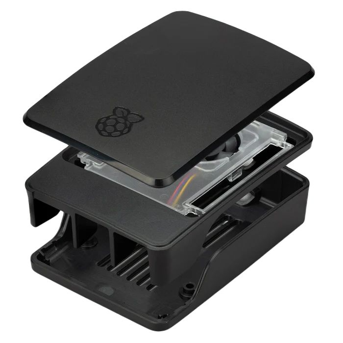 Raspberry Pi ABS Raspberry Pi Case for use with Raspberry Pi 5 in Black