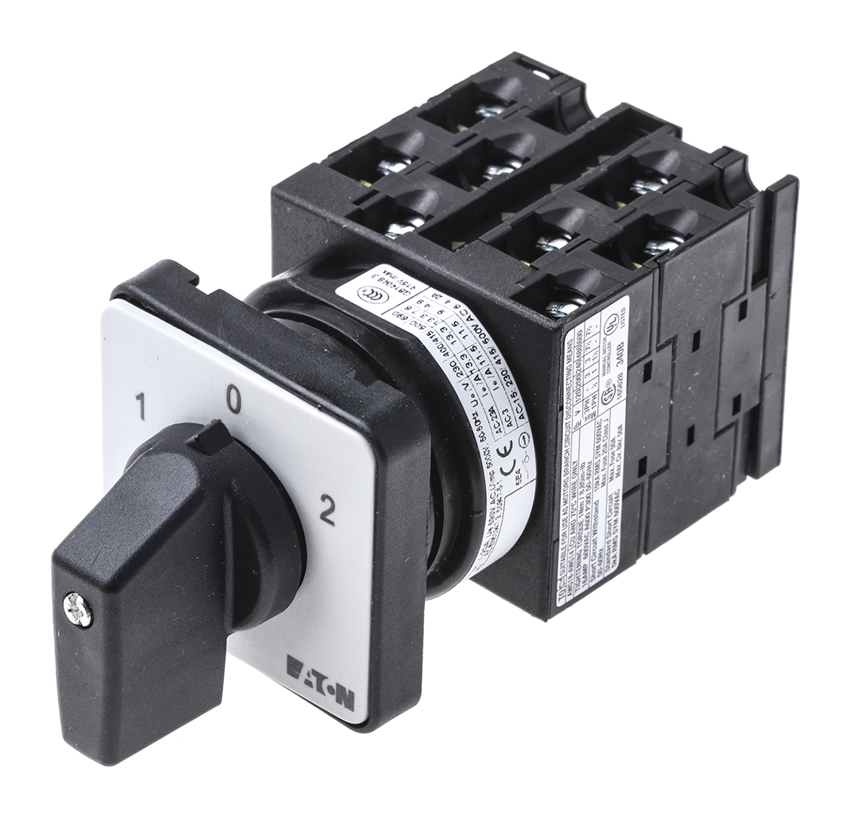 Eaton, 4P 3 Position 60° Changeover Cam Switch, 690V ac, 20A, Toggle Actuator