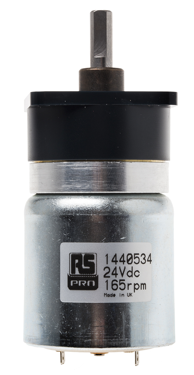RS PRO Brushed Geared DC Geared Motor, 24 V dc, 0.25 Nm, 286 rpm, 5.5mm Shaft Diameter