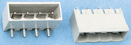 Wieland 8213 S Series Straight Through Hole Pluggable Terminal Block, 4 Contact(s), 5.08 mm Pitch, 1 Row, Shrouded