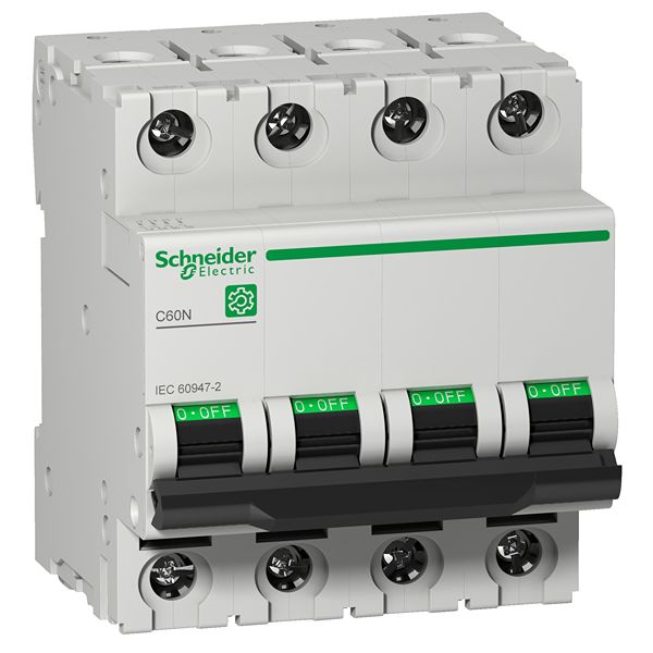 Schneider Electric Multi9 M9F1 MCB, 4P, 10A Curve C, 440V AC, 250V DC, 6 kA Breaking Capacity