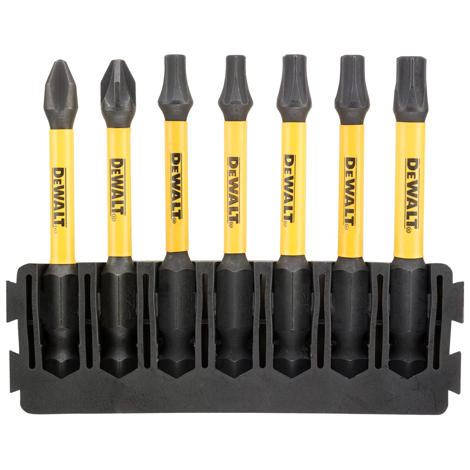 DeWALT Phillips Screwdriver Bit, PH1, PZ2, T20, T25, T30 Tip, Phillips Drive, 57 mm Overall