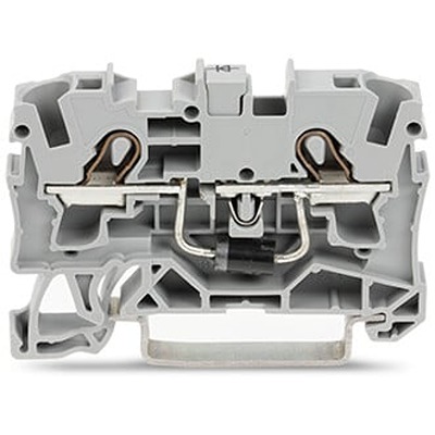 WAGO 2004-1211/1000-401 TOPJOB S Series Grey, 4mm², 1-Level, Push In Termination