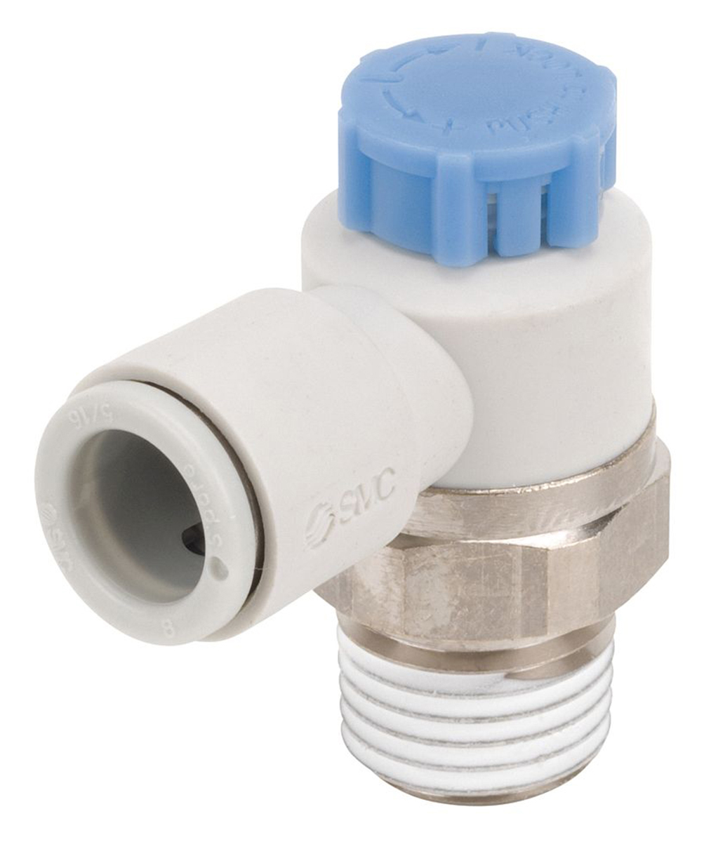 SMC AS Series Threaded Speed Controller, R 1/4 Inlet Port x 6mm Tube Outlet Port