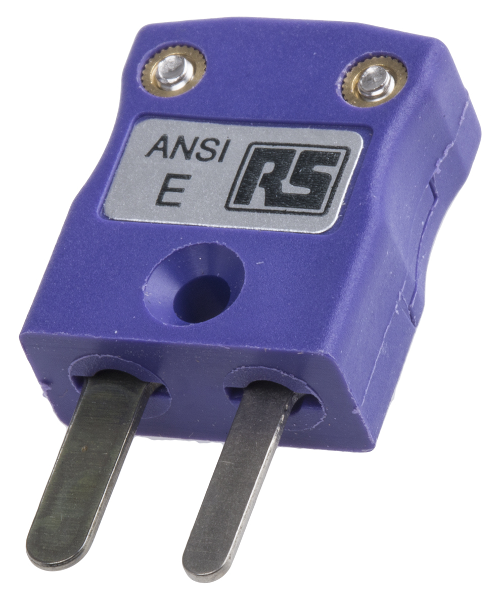 RS PRO Miniature Thermocouple Connector for Use with Type E Thermocouple, 4mm Probe, ANSI, RoHS Compliant Standard