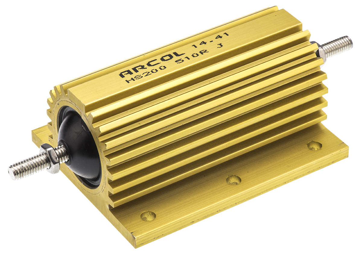 Arcol, 510Ω 200W Wire Wound Chassis Mount Resistor HS200 510R J ±5%