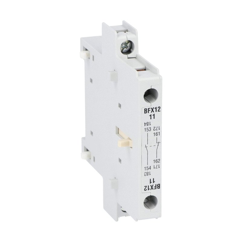 Lovato Auxiliary Contact, 2 Contact, 1NO + 1NC, Side Mount, BF BFX12