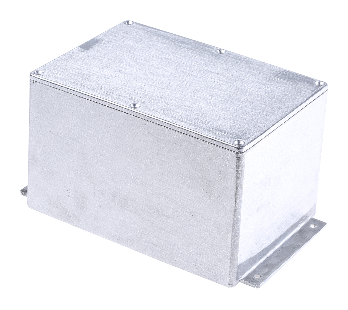 Deltron 483 Series Silver Die Cast Aluminium Enclosure, IP66, IP67, IP68, Flanged, Silver Lid, 202 x 120.8 x 106.7mm