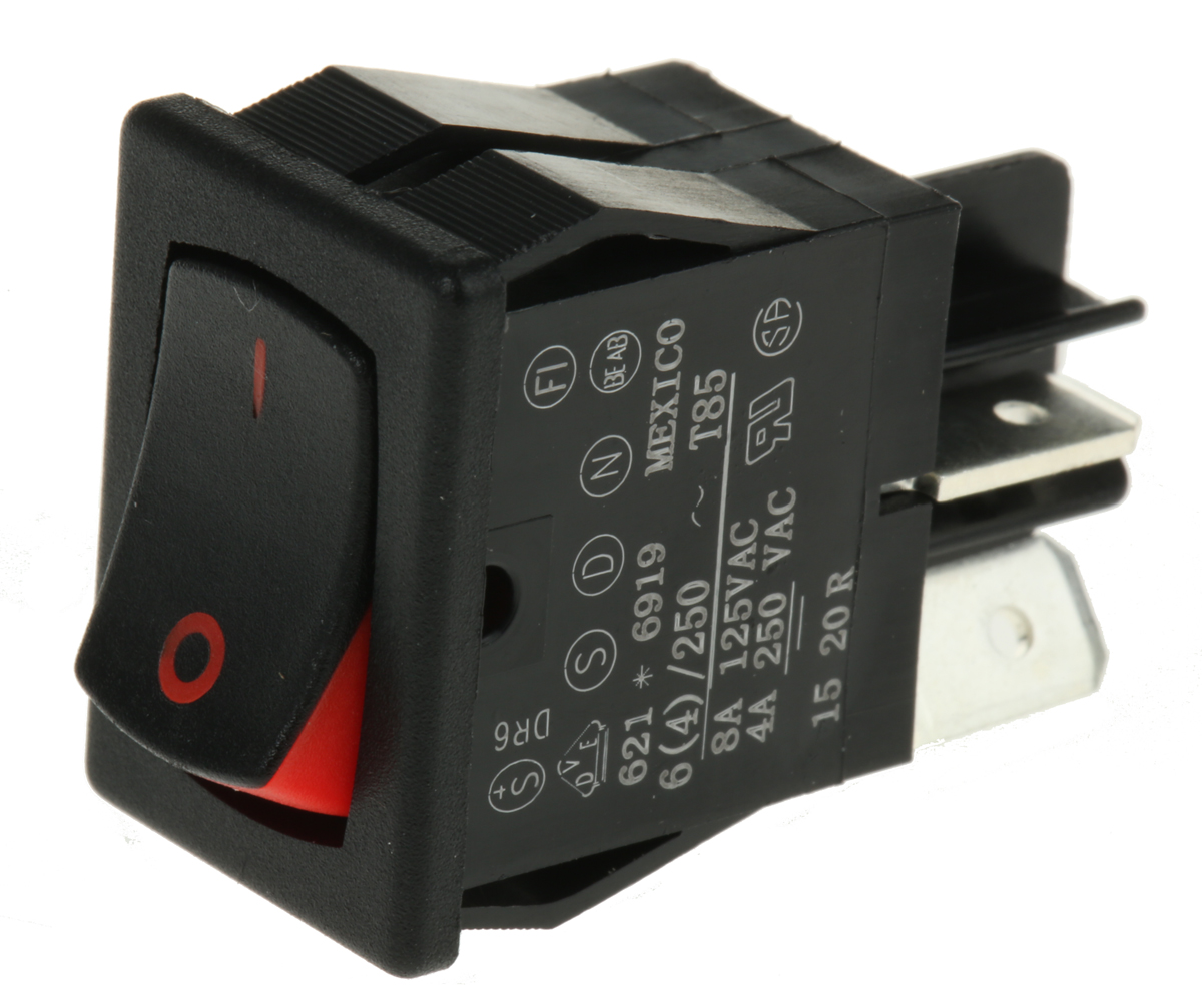 Carlingswitch SPST, On-Off Rocker Switch Panel Mount