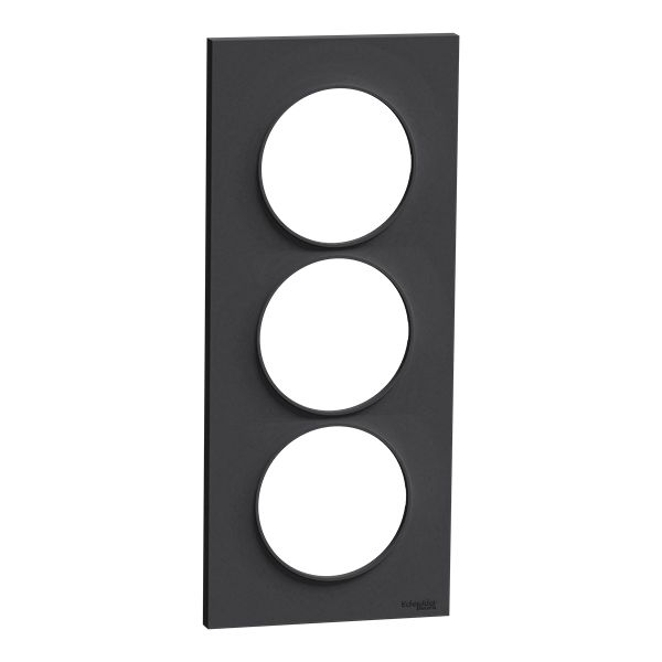 Schneider Electric Anthracite 3 Gang Cover Plate