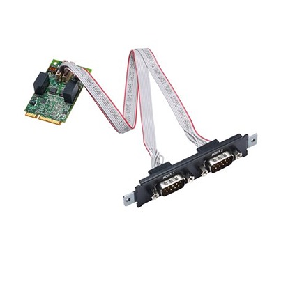 MOXA 2 Port Mini PCI RS422, RS485 Serial Card, CP-132NSeries