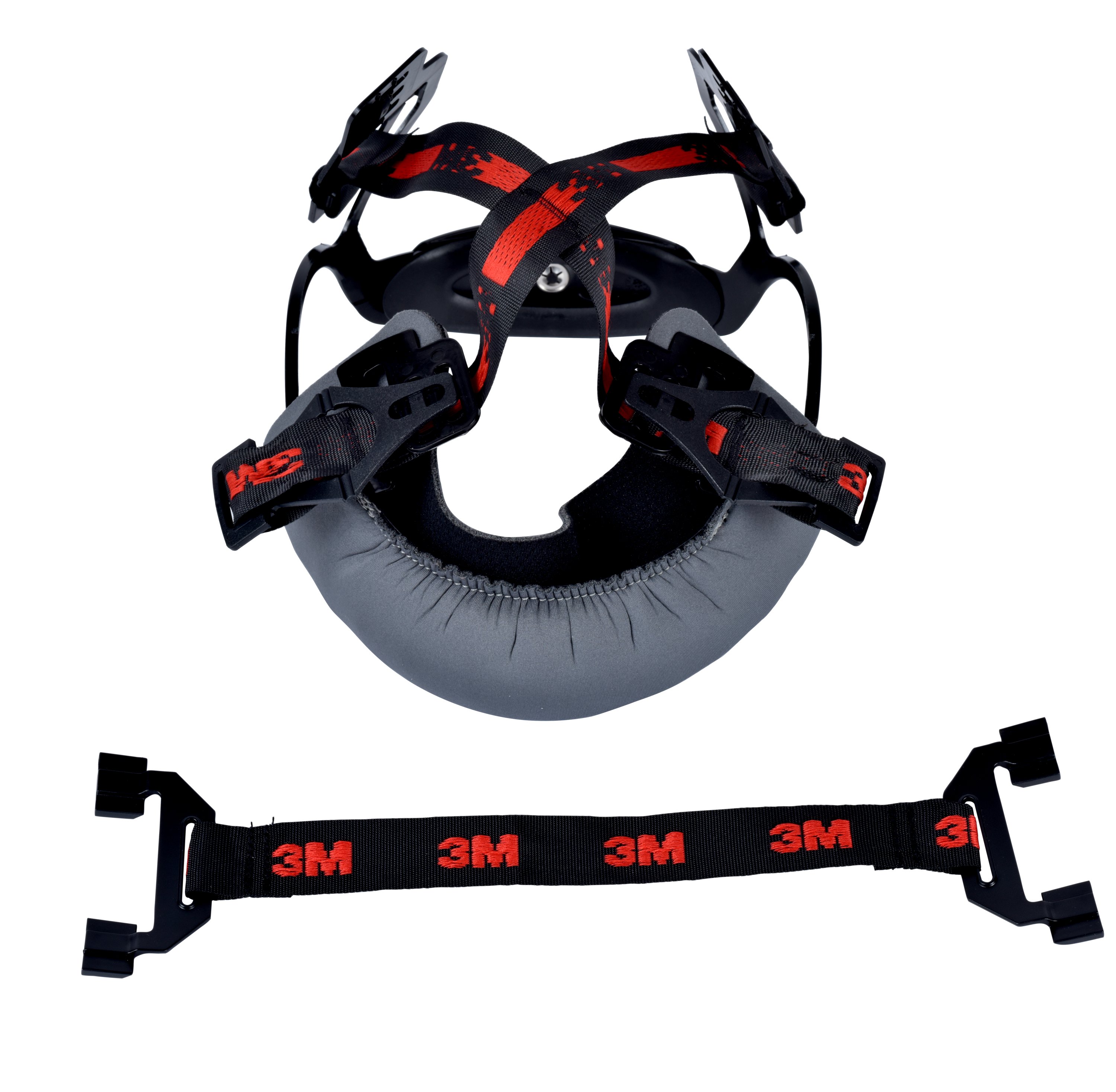 3M ABS Red Hard Hat Cradle, X5500 Safety Helmet
