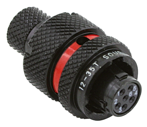 Souriau Sunbank by Eaton Circular Connector, 6 Contacts, Cable, Standard Connector, Plug, Female, IP67, 8STA Series