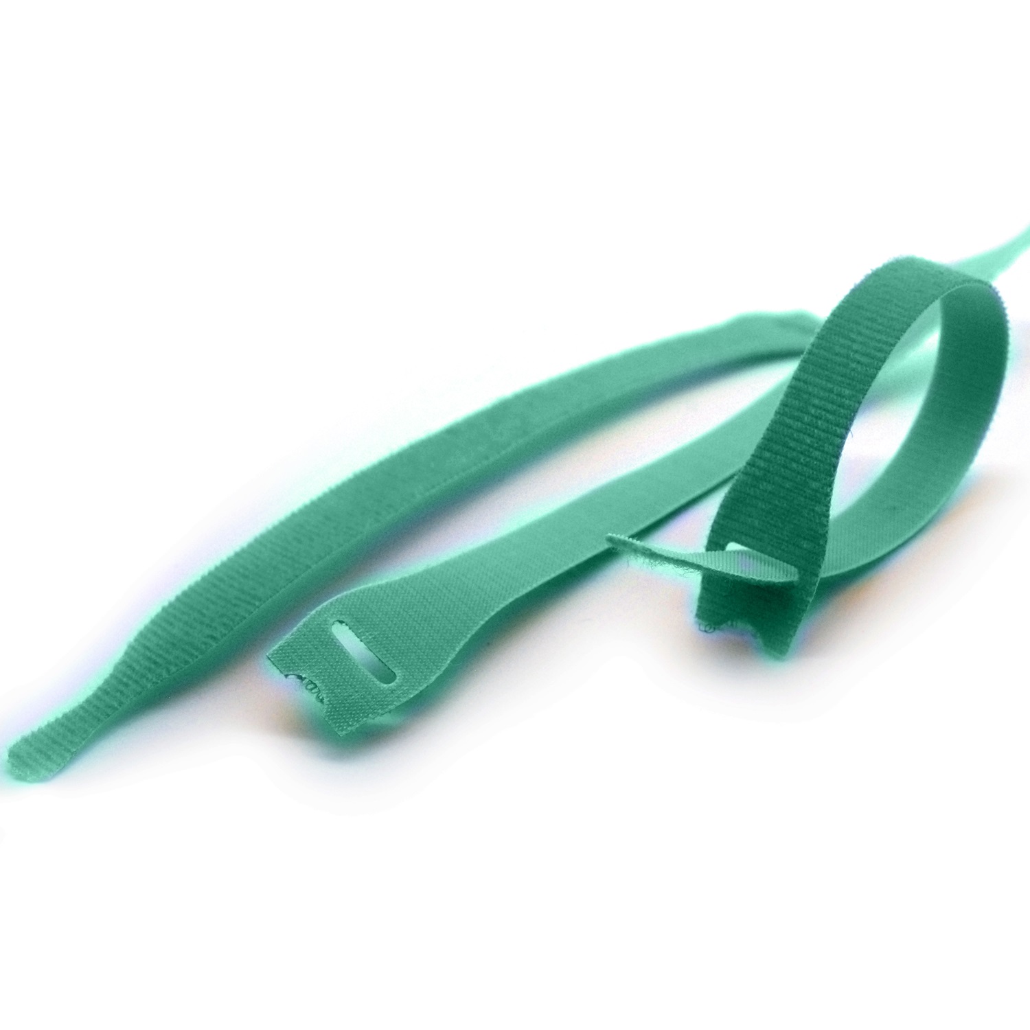 Velcro  Self Engaging Green Reclosable Fastener, 13mm x 200mm