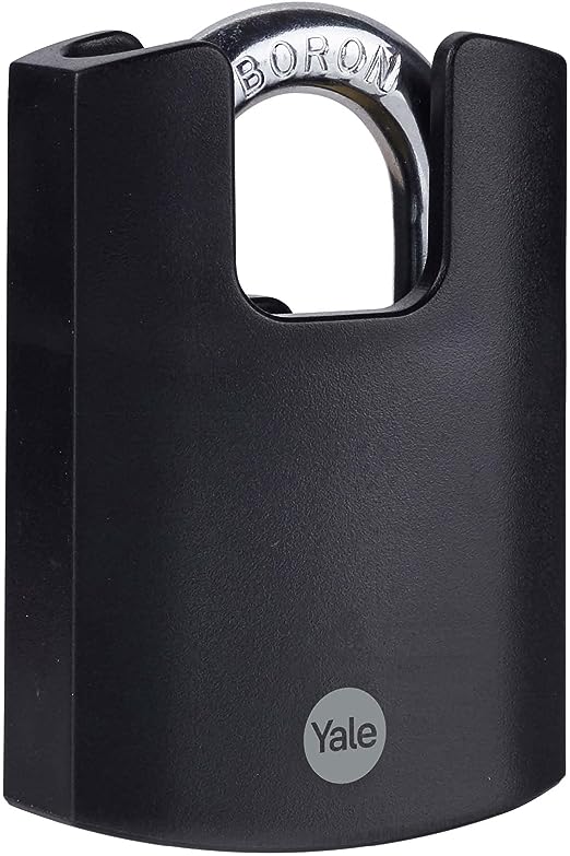 Yale Padlock Brass Padlock, 9.5mm Shackle, 57mm Body