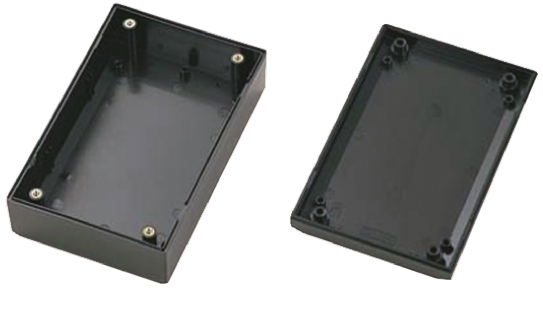 Takachi Electric Industrial PR Series Black ABS Enclosure, Black Lid, 135 x 200 x 50mm