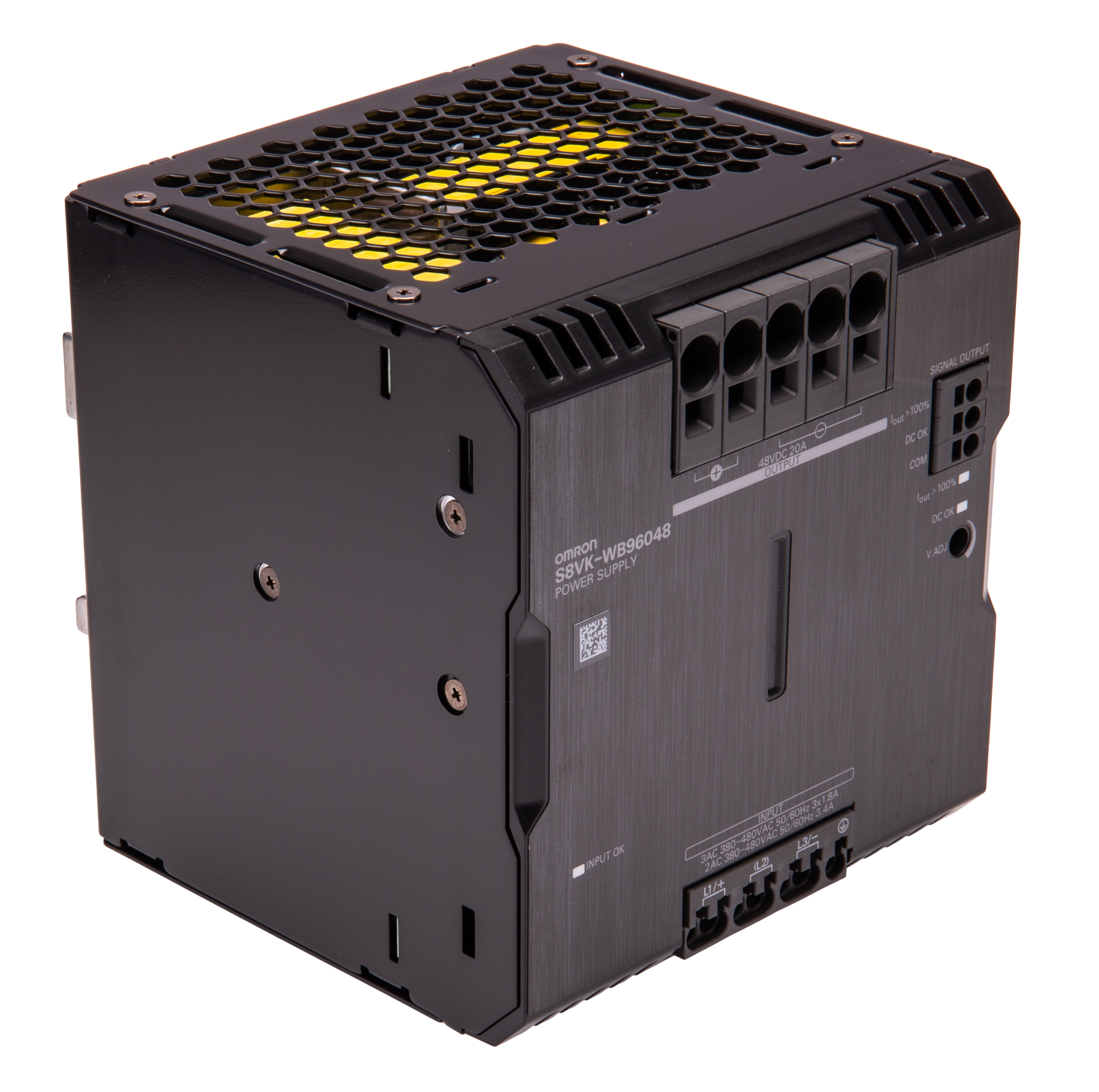 Omron S8VK-WB Switched Mode Power Supply, 400V ac ac Input, 48V dc dc Output, 20A Output, 960W