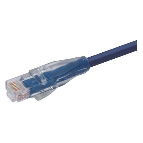 L-ComTRD, 50ft Cat5e, Blue RJ45 to Male RJ45 Male, Copper Braid Shielded, Terminated PVC Sheath