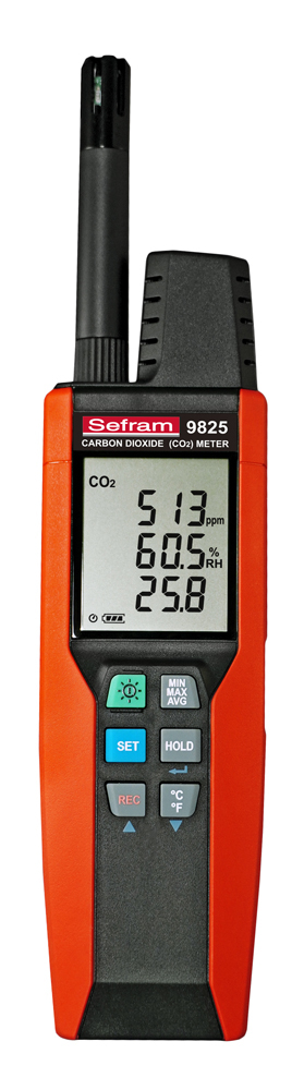 Sefram CO2 Probe, +60°C Max, 100%RH Max, Battery-Powered