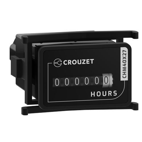 Crouzet CHM40x27 Hour Meter, 6 Digit Mechanical, 50/60Hz, 10 → 80 V