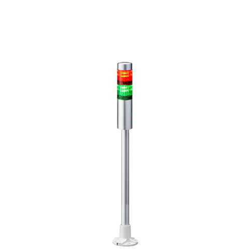 Patlite LR4 Series Coloured Signal Tower, 2 Lights, 24 V dc, Pole Mount