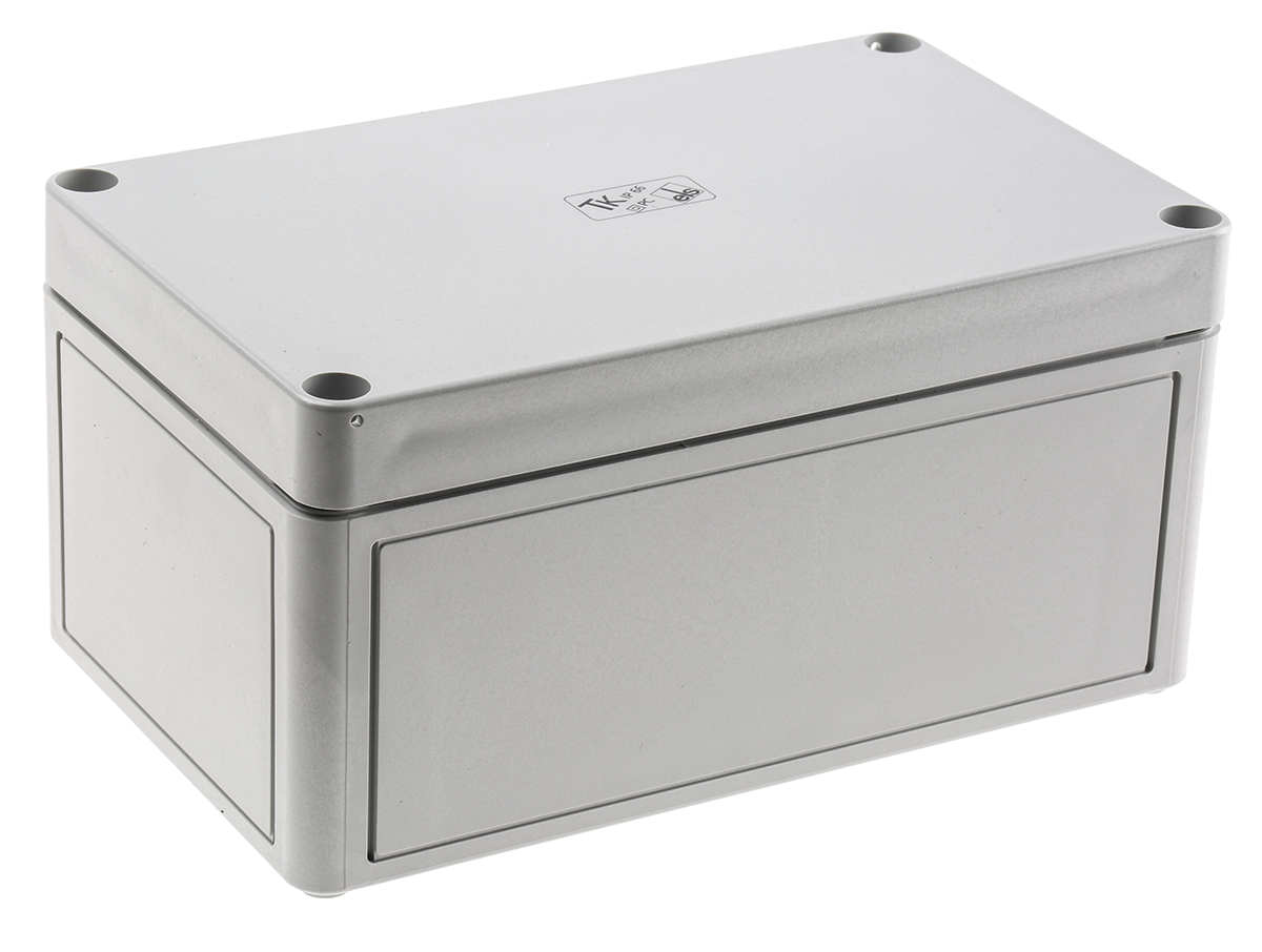 Spelsberg TK PC Series Grey Polycarbonate Enclosure, IP66, Grey Lid, 180 x 110 x 90mm