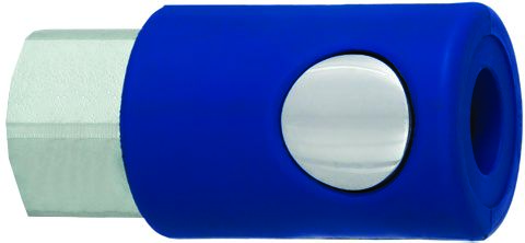 RS PRO Zinc Plated Steel Female Pneumatic Quick Connect Coupling, 1/4 in Female Threaded