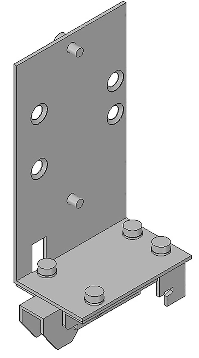 Omron Bracket Kit, for use with S8FS Series Switch Mode Power Supply, S8JC Series Power Supply, S82Y Series