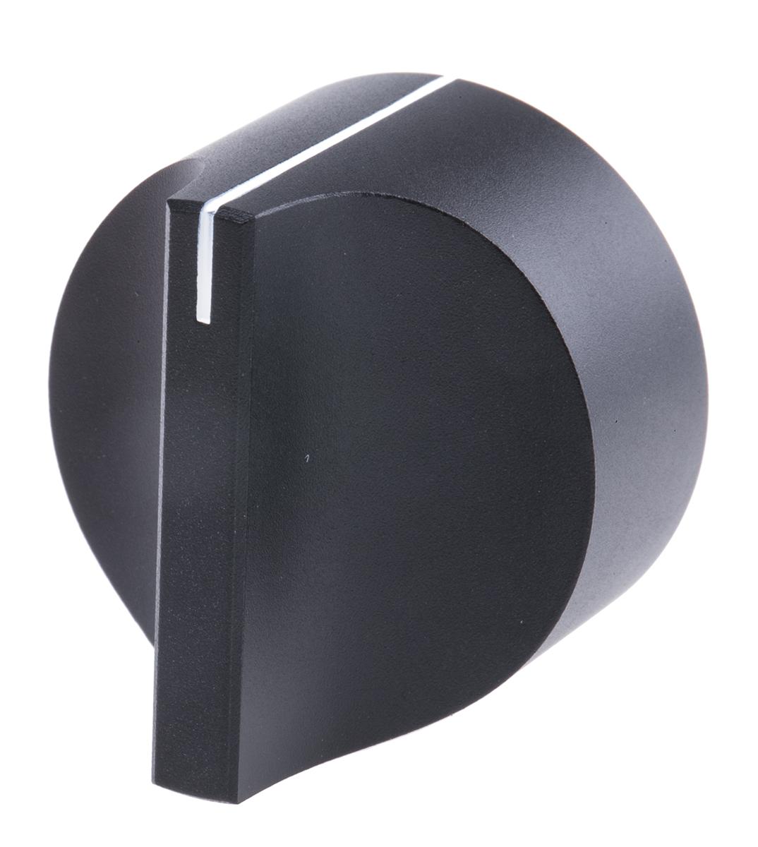 RS PRO 31.8mm Black Potentiometer Knob for 6mm Shaft