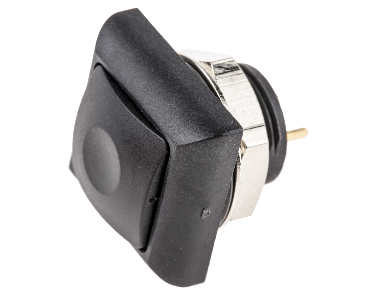 RS PRO Push Button Switch, Momentary, PCB, 13.6mm Cutout, SPST, 30V dc, IP67