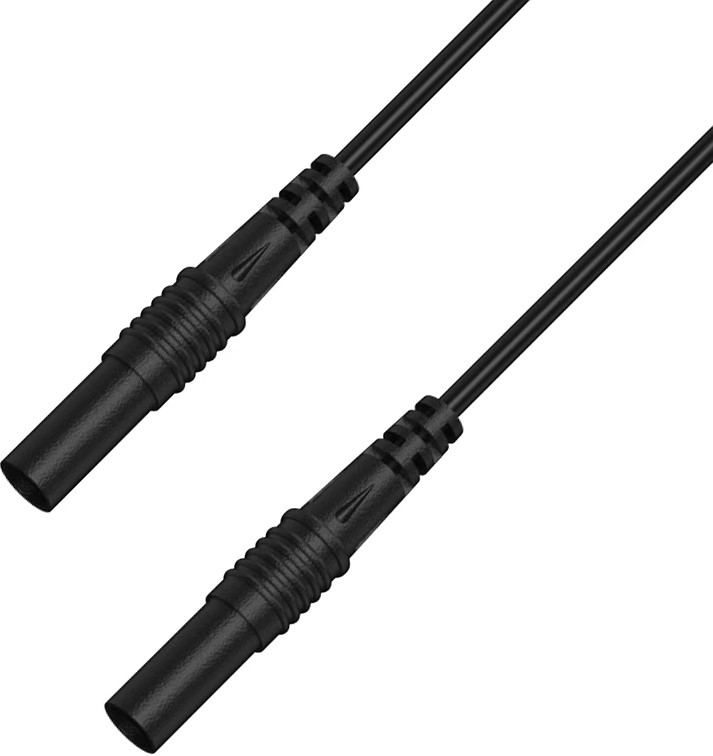 RS PRO Test Leads, 2.5A, 50V, Black, 300cm Lead Length