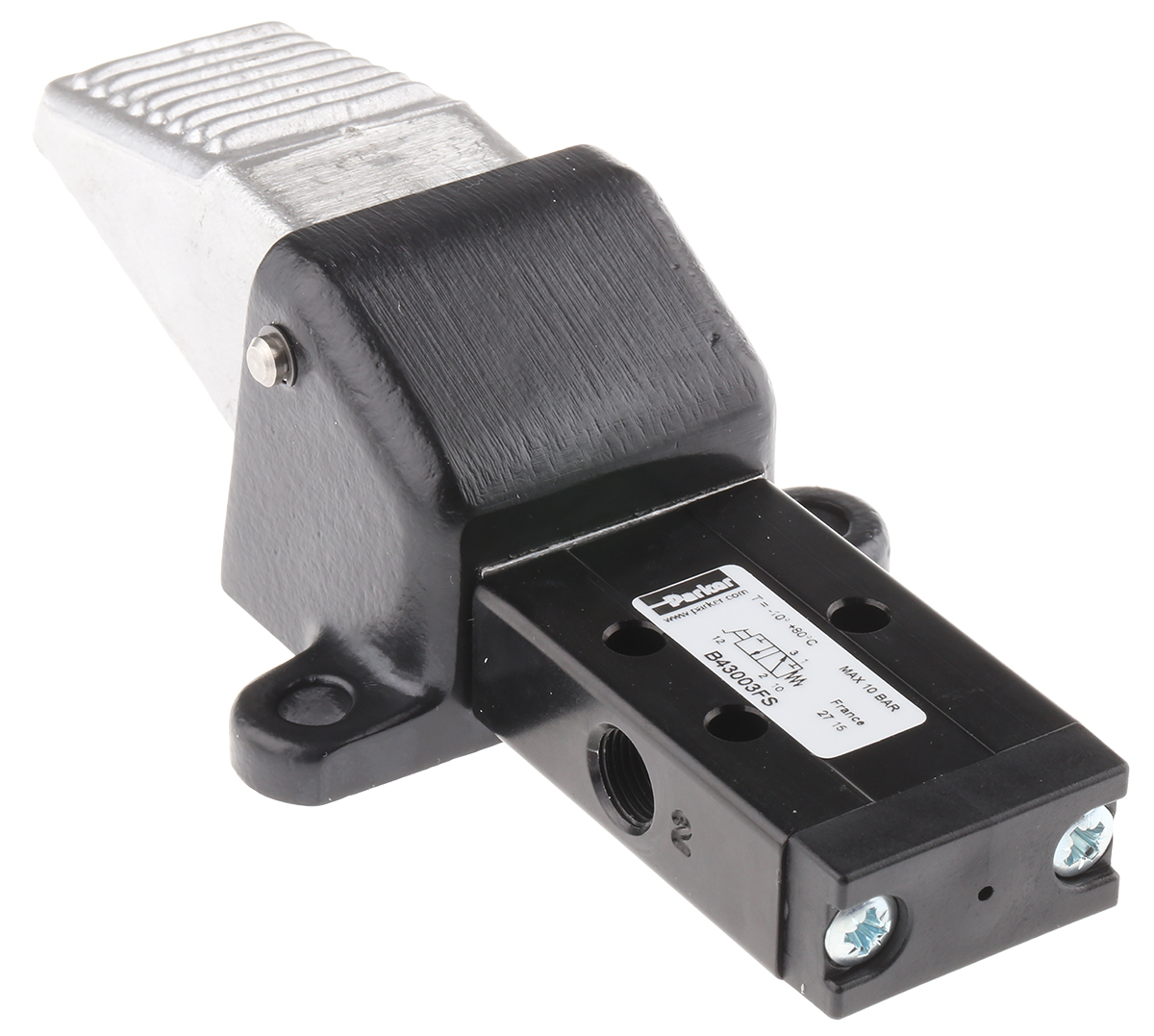 Parker Pedal 3/2 Pneumatic Manual Control Valve B43 Series, G 1/8, 1/8in, III B