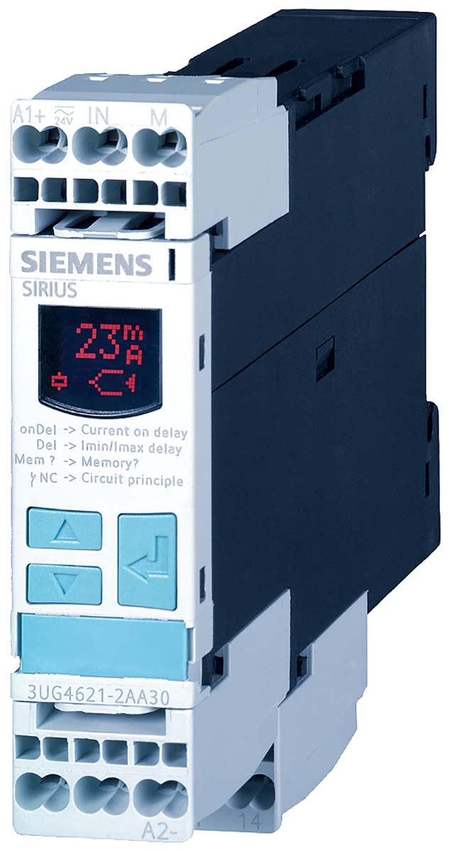 Siemens Current Monitoring Relay, 1 Phase, SPDT, DIN Rail