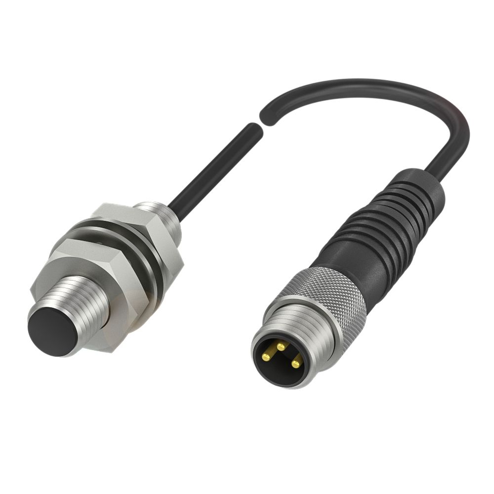 BALLUFF Inductive Threaded Barrel Proximity Sensor, M8, 2 mm Detection, PNP NO, 10 → 30 V dc