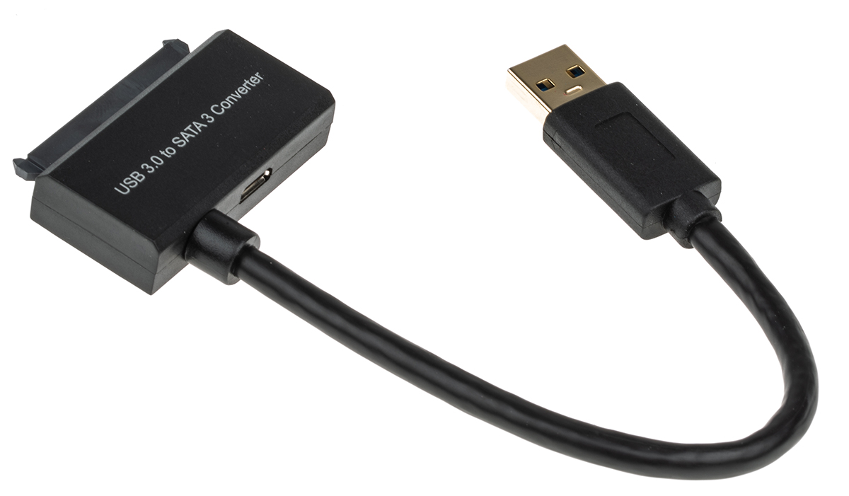 Roline USB 3.0, Male USB A to Male SATA Data; SATA Power, 150mm