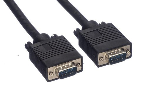 Roline Male VGA to Male VGA Cable, 2m Black