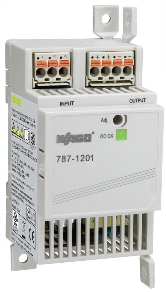 WAGO DIN Rail Power Supply, 230V, 12V dc, 2.5A Output