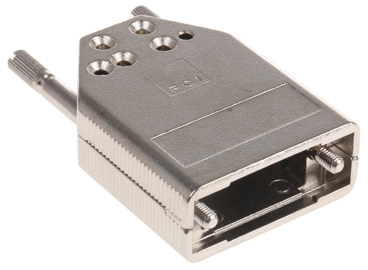 Amphenol Communications Solutions 8655MH Series Die Cast Zinc D Sub Backshell, 9 Way, Strain Relief